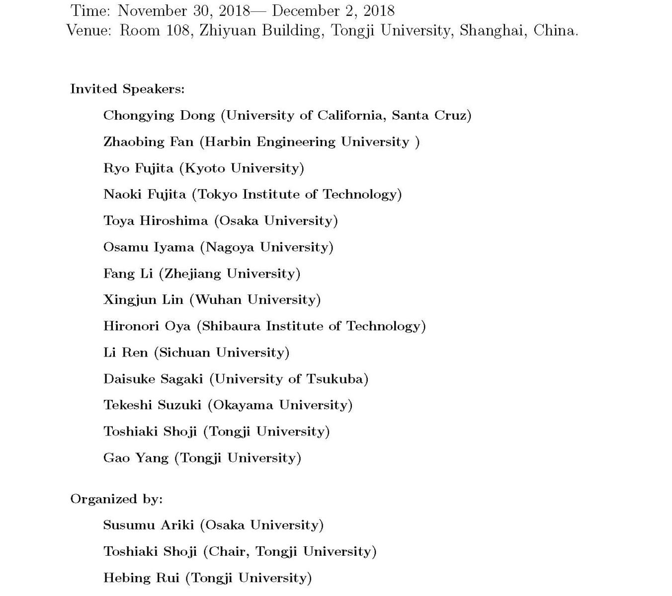 Conference on Algebraic Representation Theory